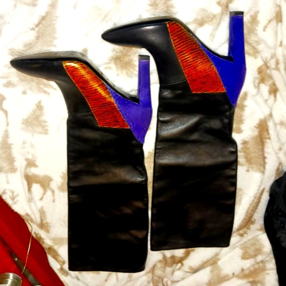 Balenciaga boots black /purple/crocodile skin? - Picture 7 of 10